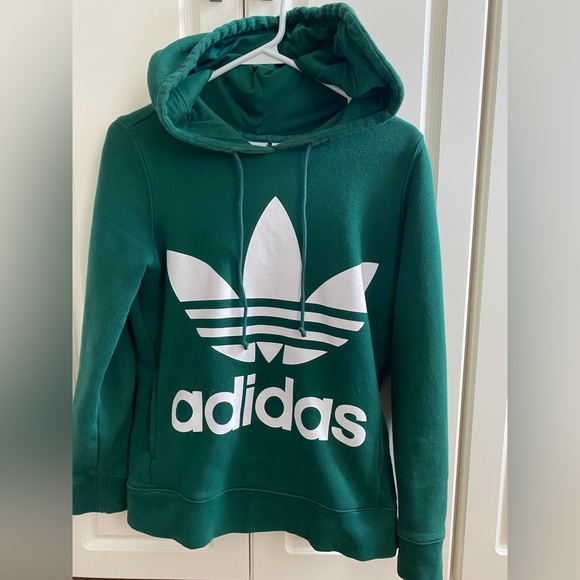 Adidas green sweater woman’s xs - Picture 1 of 4
